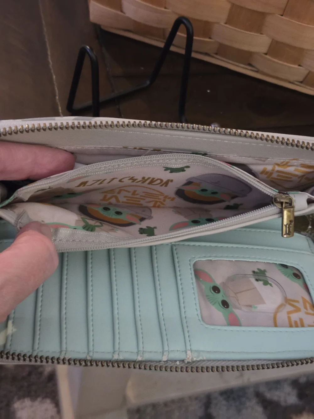 Loungefly Star Wars The Child Grogu The Mandalorian Zip Around Wallet